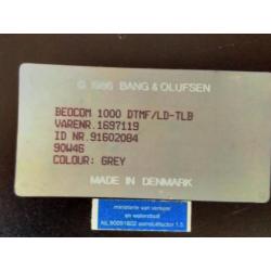 Bang & Olufsen telefoon - Beocom 1000 - grijs