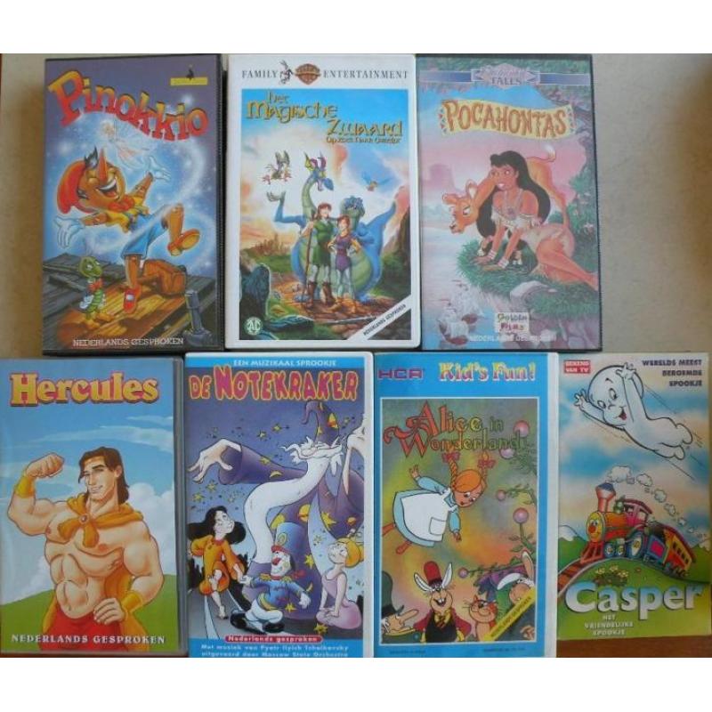 Tekenfilms voor kinderen. VHS.