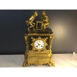 Prachtige 19e Parijse vuurvergulde klok getekend BOETEL 1814