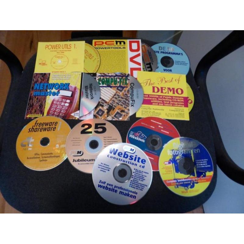 97 CDs met diverse software