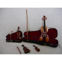 Miniatuur muziekinstrumenten (7 stuks)