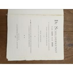 2 antieke boeken mbt Schilderkunst M.Roosen / A. plasschaert