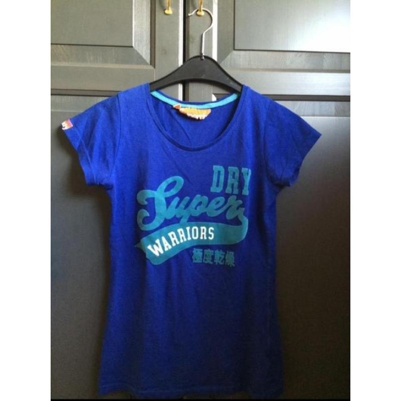 Superdry t-shirt XS blauw