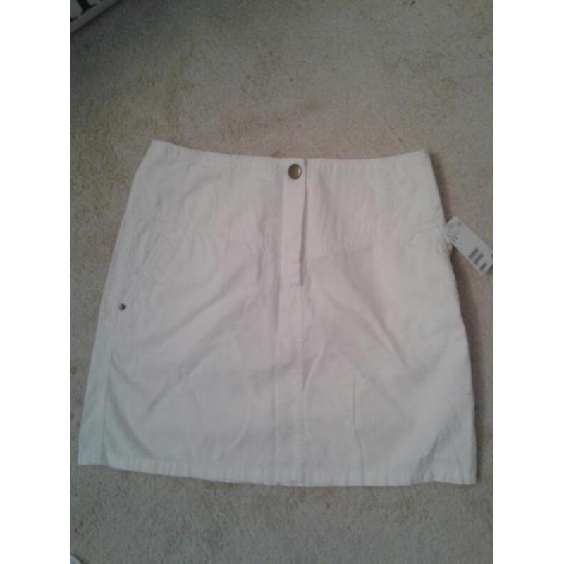 Witte korte rok H&M nieuw!