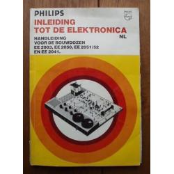 Philips electronische experimenteerdoos EE2050, incompleet.