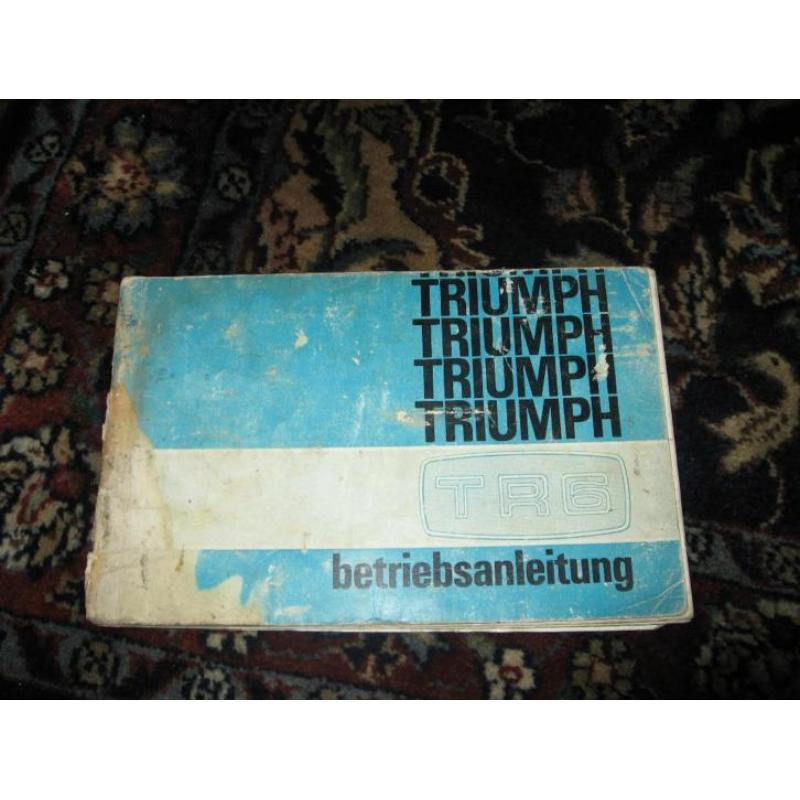 Triumph tr6 handleiding