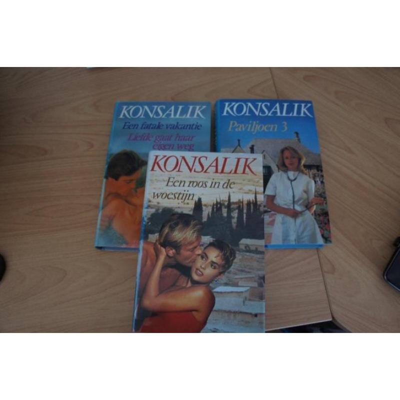 3 zgan boeken van Konsalik