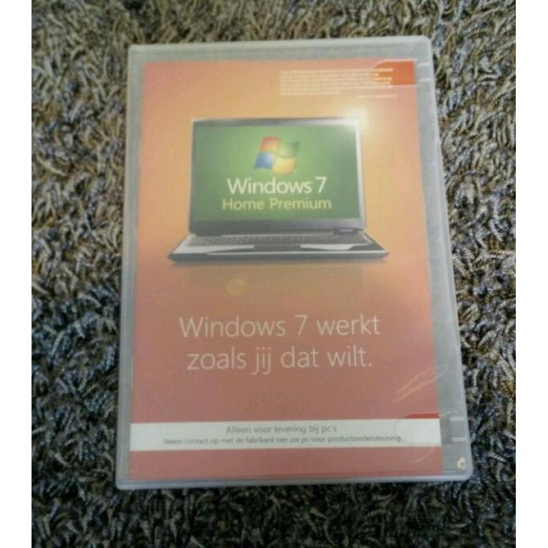 NIEUW Windows 7 Home Premium DVD met licentie