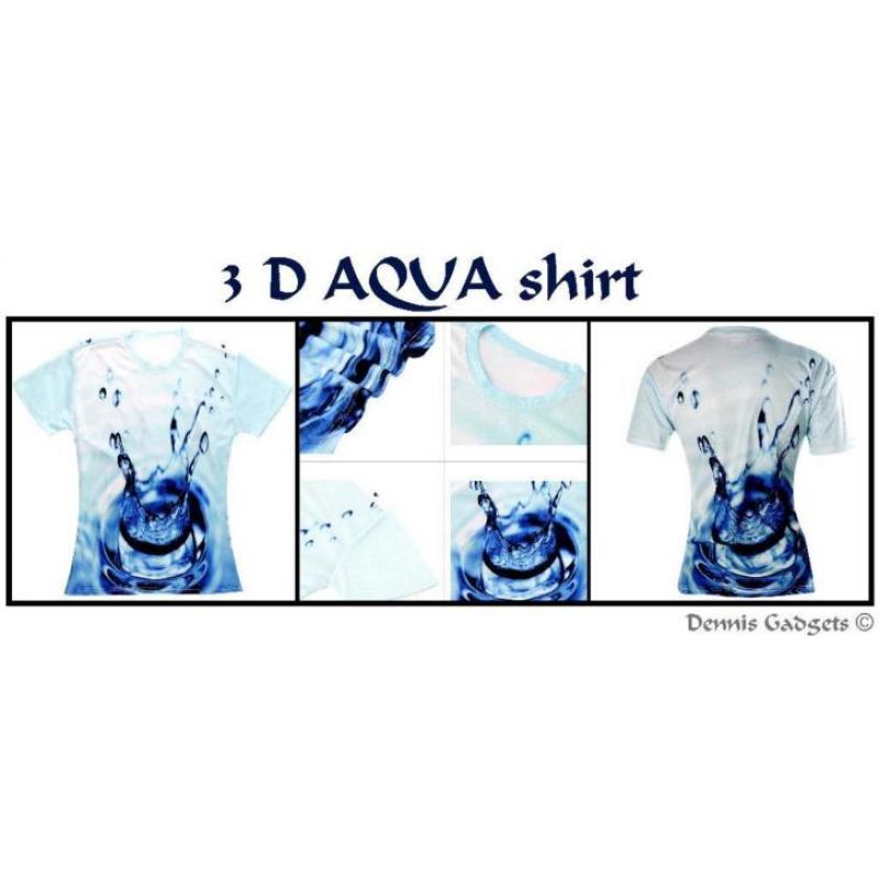 Dennis Gadgets: 3D AQUA shirt water drop illustration design