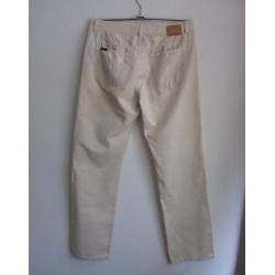 Beige katoen/linnen mix broek van Gant Jeans - 36/36 - mt L