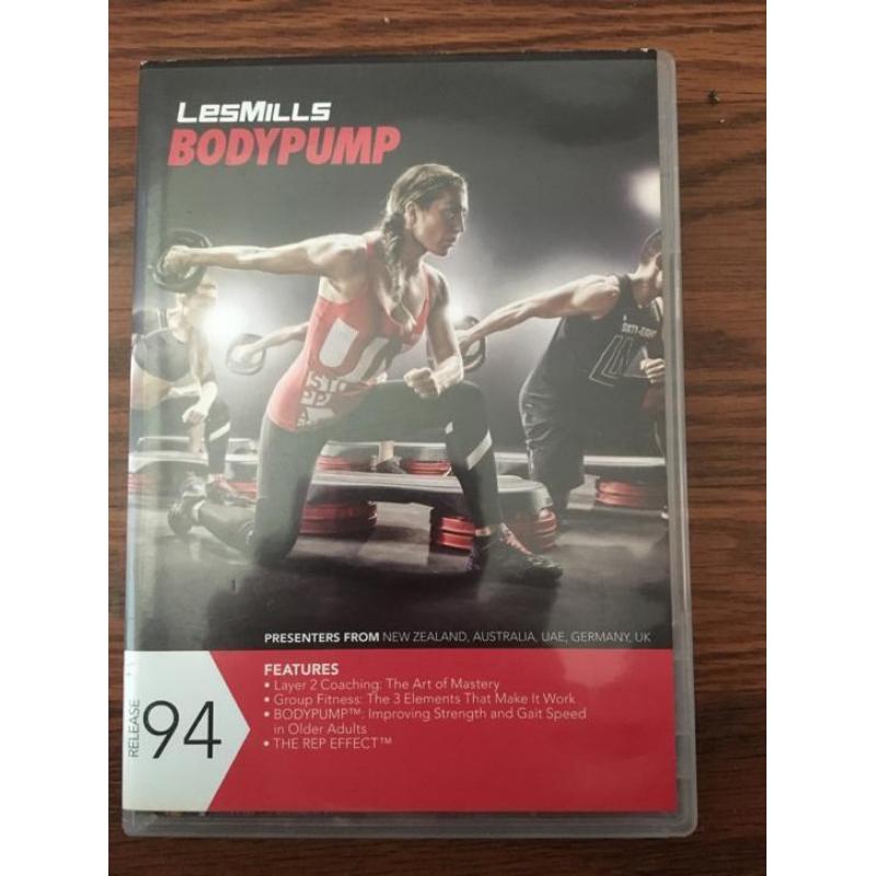 Les Mills BodyPump 94/cd/choreo/dvd/origineel/compleet