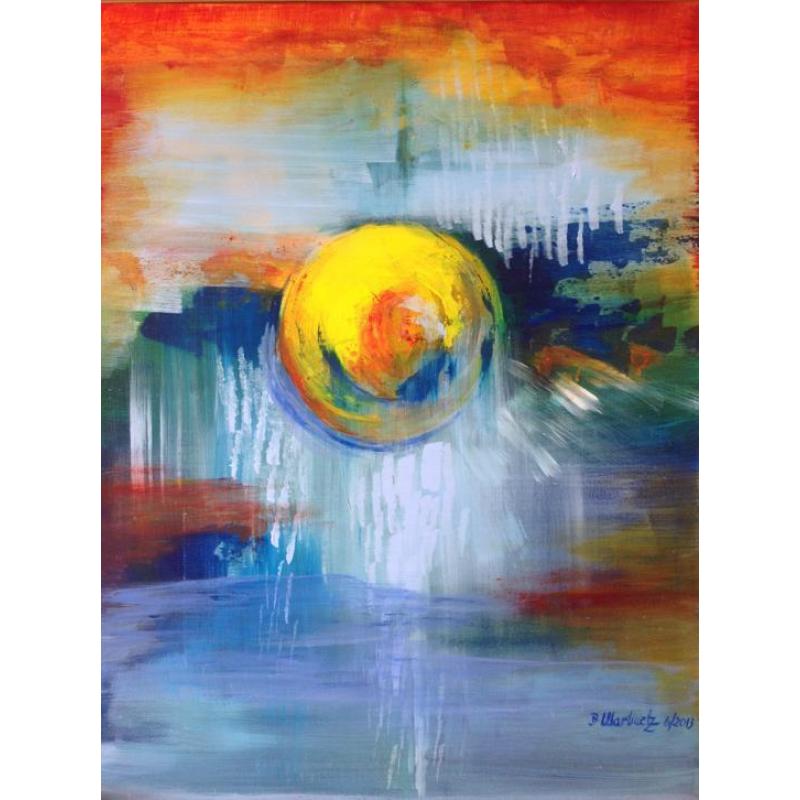 Een gouden bal, schilderij