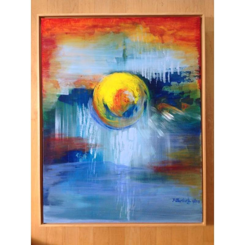Een gouden bal, schilderij