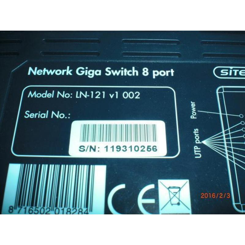 Sitecom ln-121 8 port gb switch