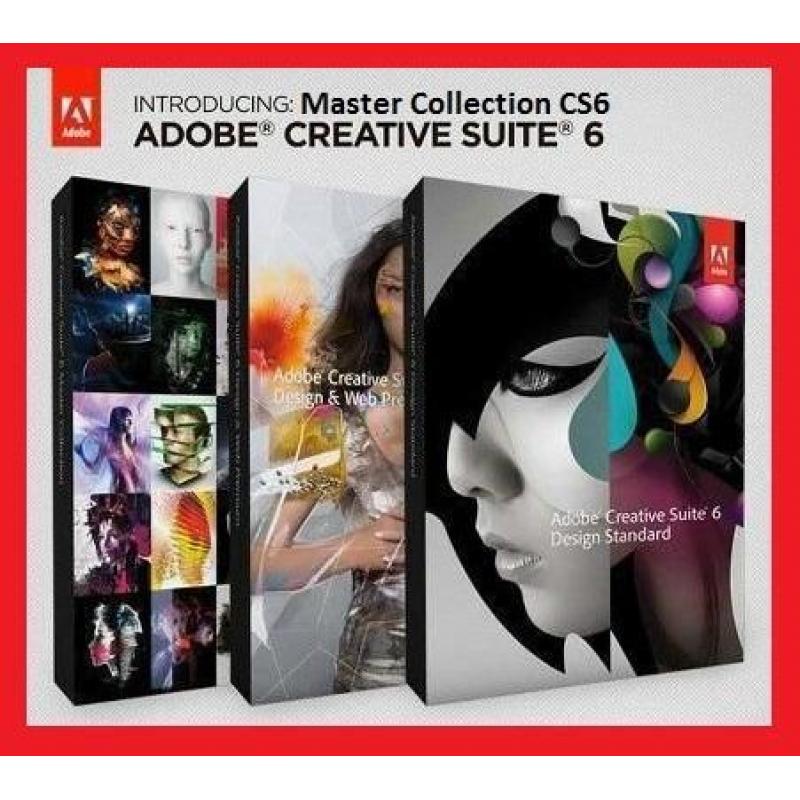 Adobe CS6 Master Collection +Gratis Lightroom 6 /Elements 14