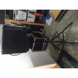 monitor speaker (actief) incl. flightcase