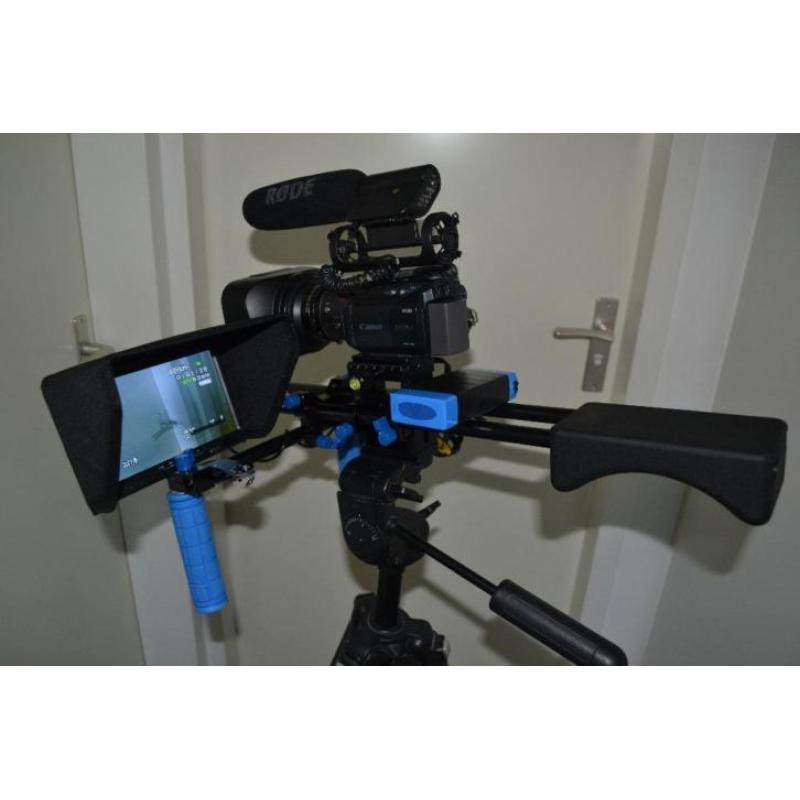 Camera set Canon HV30 inc extra lenzen en accessoires