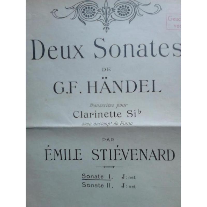 Clarinet Deux Sonates no. 1 G.F.Händel.