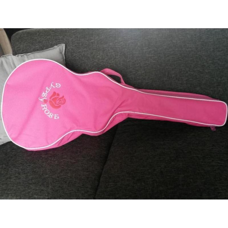 leuke mooie roze gitaar (meisje 6-10 jaar)