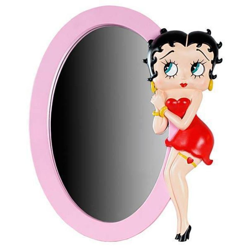 Spiegel met Betty Boop beeld