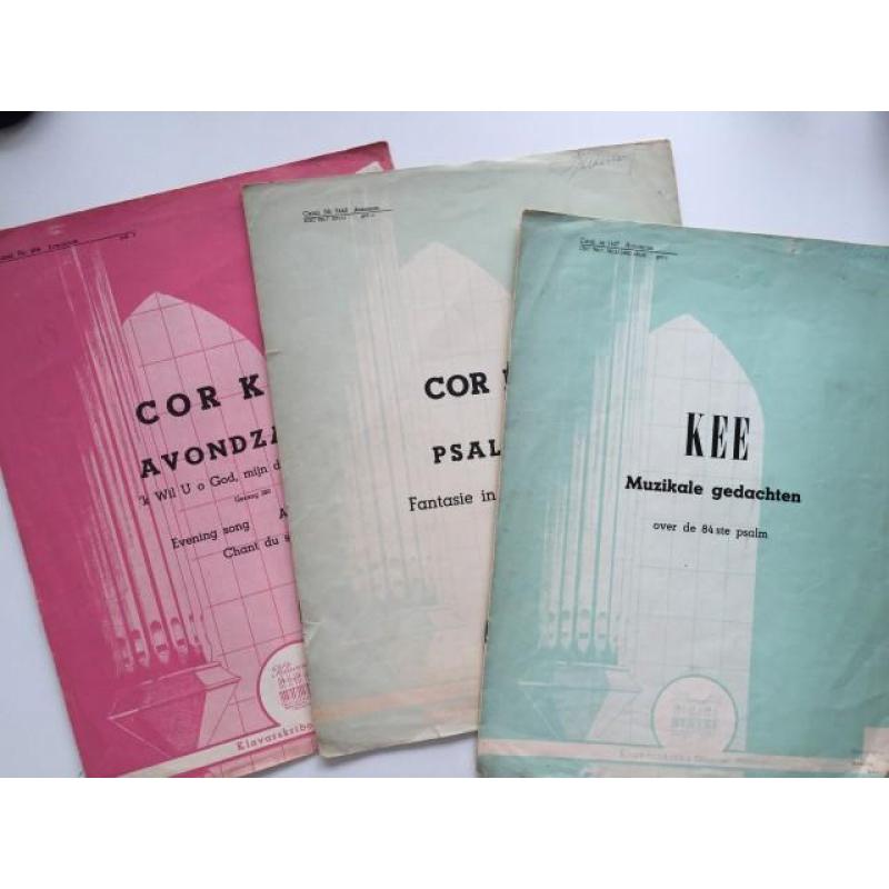 3 boeken Cor Kee - oa Ps 24/84 - Klavarskribo
