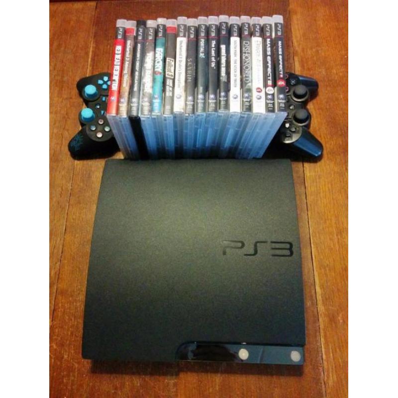 PlayStation 3 250 gb inclusief 16 games