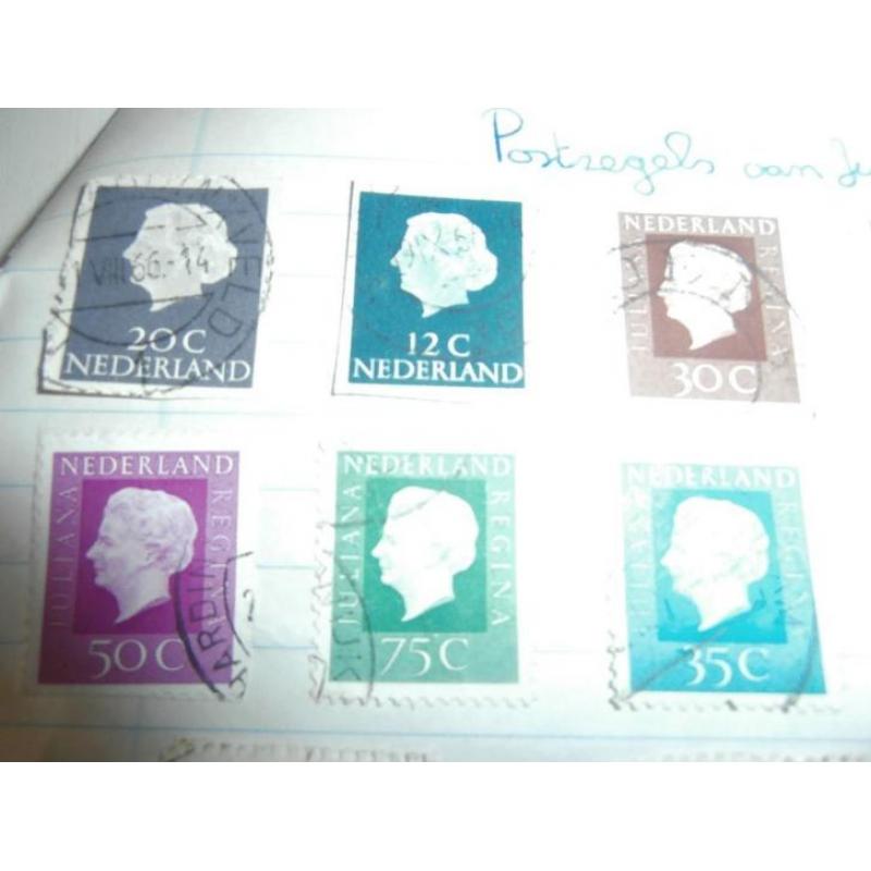koninklijk huis postzegels met Juliana en Beatrix