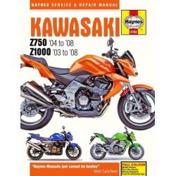 Kawasaki Z750 & Z1000 2003 - 2008 + vertaalwoordenboekje !!