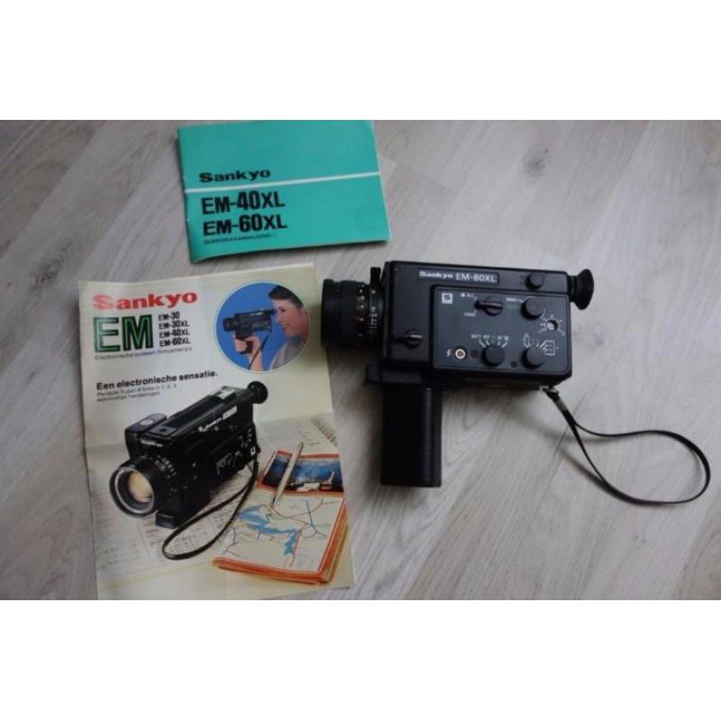 Filmcamera Sankyo-EM 60XL voor super-8 films Bij het opruime