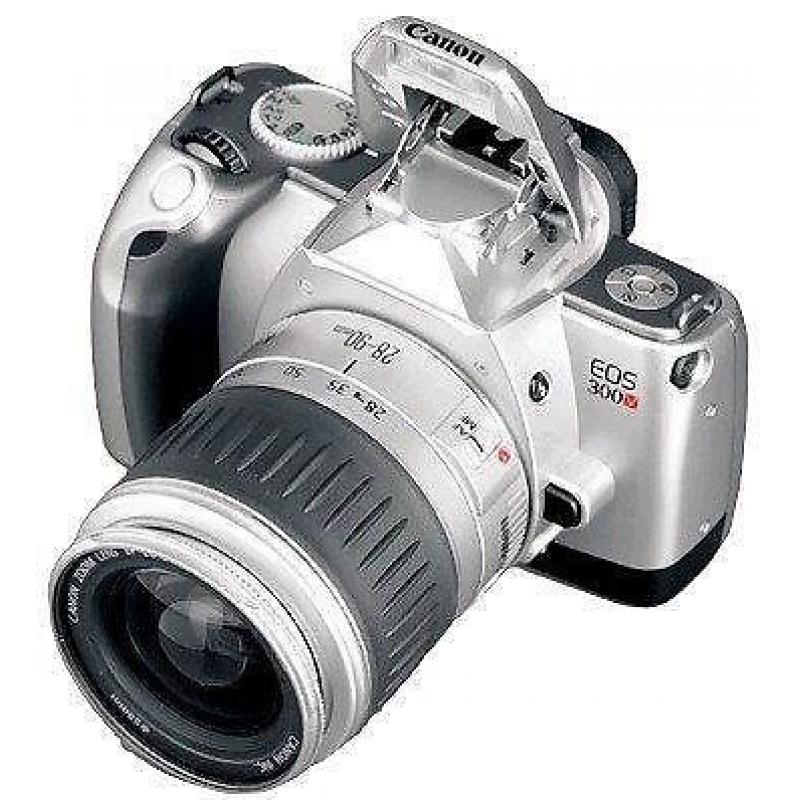 canon 300v met lens