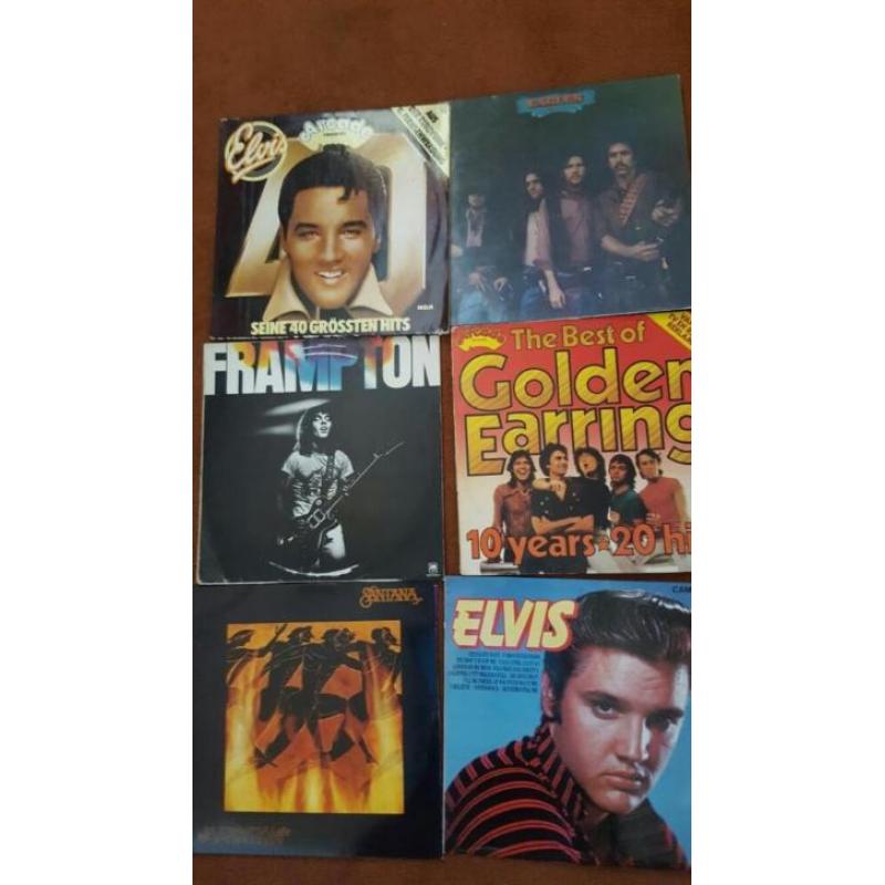 Diverse Lp's o.a Elvis Presley, Eagles en Golden Earring
