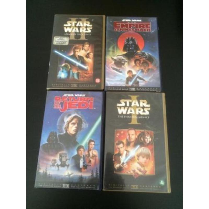 Star Wars 2-3-4-5 VHS Video banden.