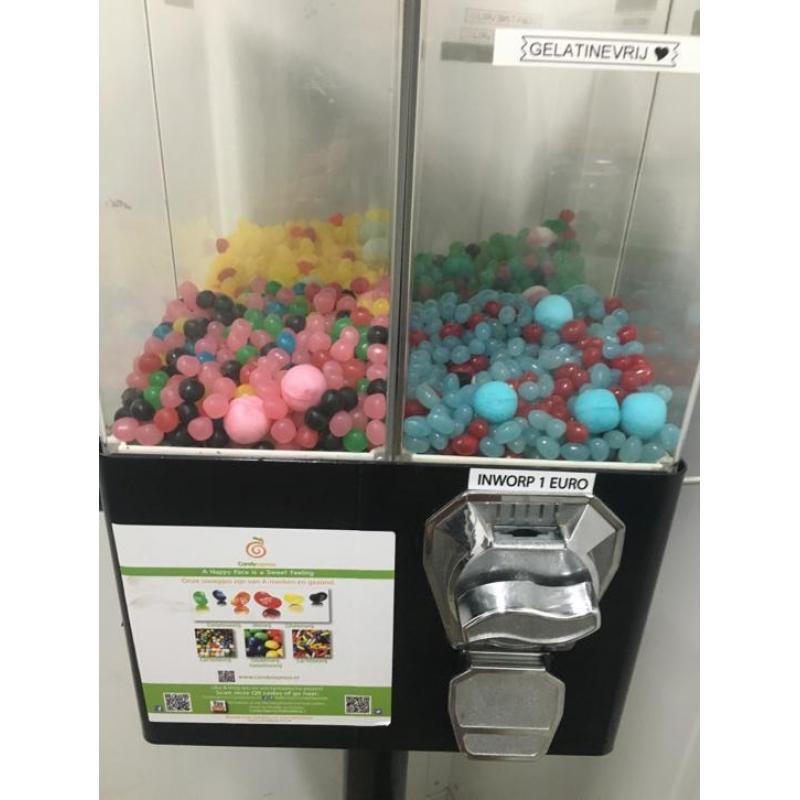 4 in 1 Snoepautomaten 'Candy Vending Machine' eigen bedrijf