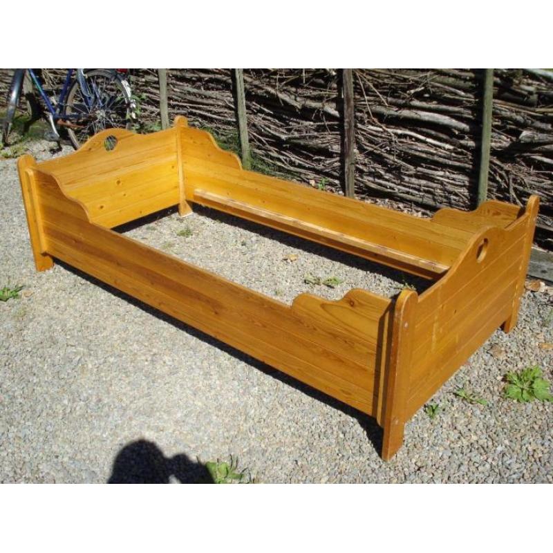 1 persoons bed Grenen 200x90