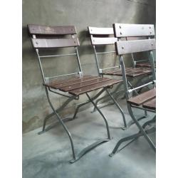 partij vintage horeca bistro terras stoelen klapstoelen
