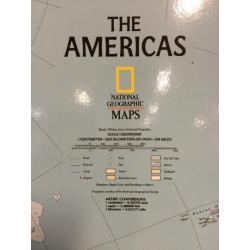 National Geographic landkaart Noord/Zuid Amerika 94x60,5 cm