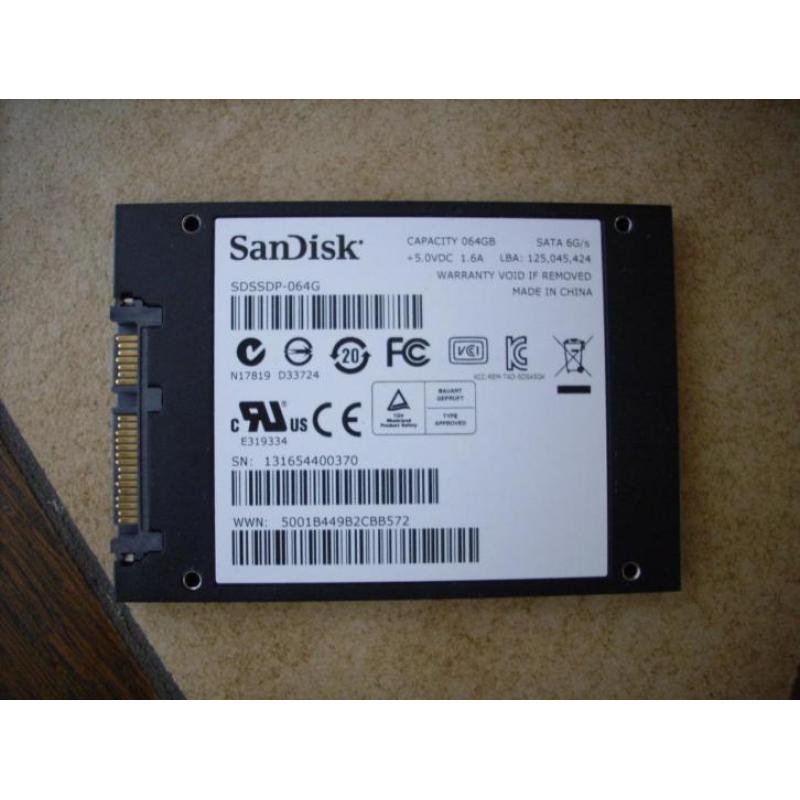 Windows 10 Pro legaal op 64 GB SSD SanDisk
