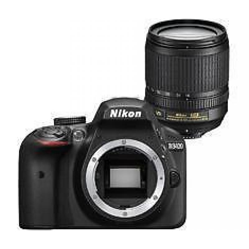 Nikon D3400 zwart + AF-S 18-105mm VR (Spiegelreflexcamera)