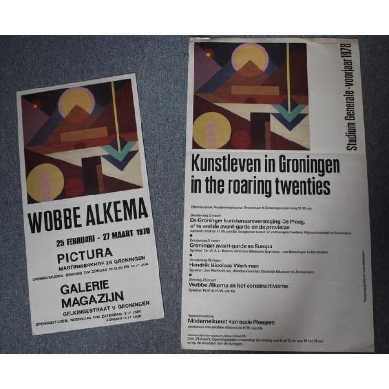 Wobbe Alkema. Groninger Ploeg, 2 affiches uit 1978