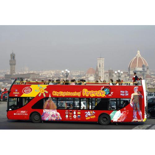 Uffizi Gallery guided tour with 48 hour hop on hop off bus tickets