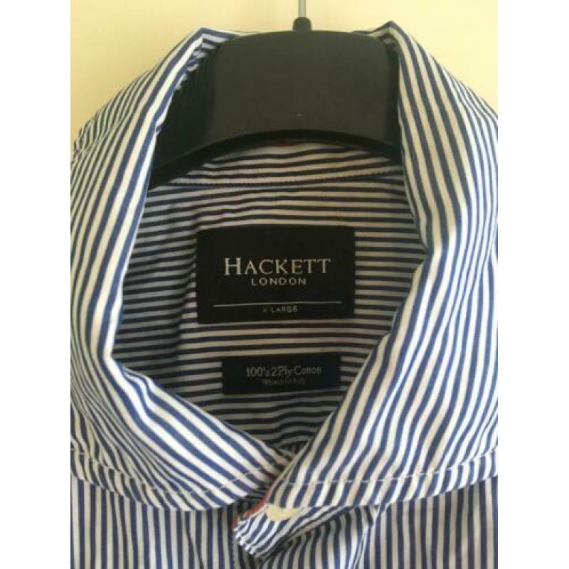 Hackett London overhemd gestreept strepen XL 43 44