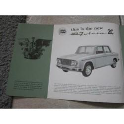 Lancia Fulvia 2C brochure folder 1965