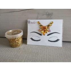 Carnaval face en body bling