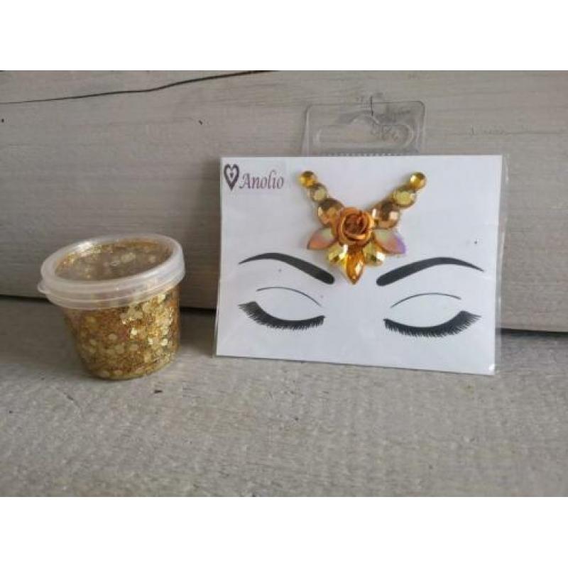 Carnaval face en body bling