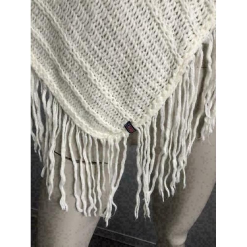786 Nielsson beige poncho vest vestje trui Maat S/M=36/38/40