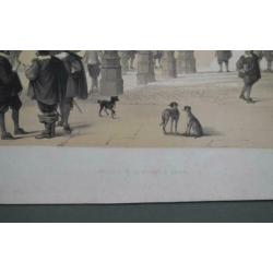 Beurs van Antwerpen / steendruk / lithografie / litho