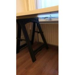 Stevige schragen en dik blad 1.50 breedte