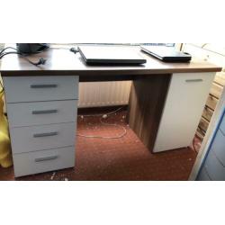 bureau tafel (75/145/60) met kastje en lades