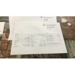 Mercedes brochure met drie inlegvellen