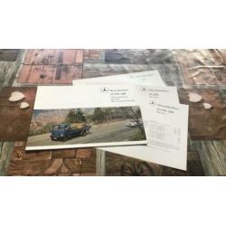 Mercedes brochure met drie inlegvellen